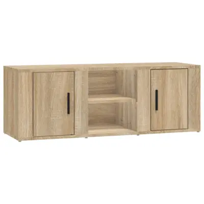 vidaXL TV omarica sonoma hrast 100x31,5x35 cm inženirski les