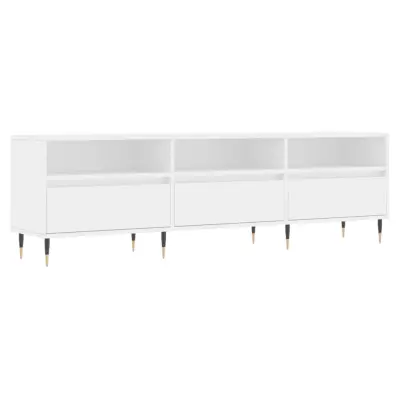 vidaXL TV omarica bela 150x30x44,5 cm inženirski les