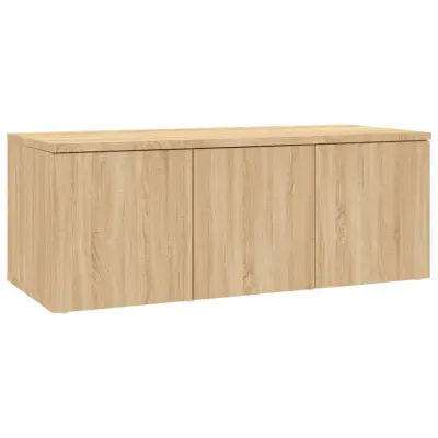 vidaXL TV omarica sonoma hrast 80x34x30 cm iverna plošča