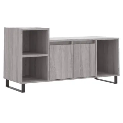 vidaXL TV omarica siva sonoma 100x35x55 cm inženirski les
