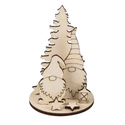 Lesena maketa Palčki, set 2, premer 6 cm, v=8,4 cm