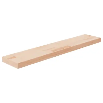 vidaXL Polica 100x20x4 cm neobdelana trdna hrastovina