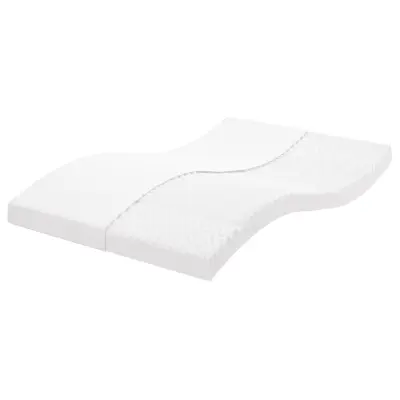 vidaXL Vzmetnica iz pene bela 120x200 cm 7-conska trdota 20 ILD