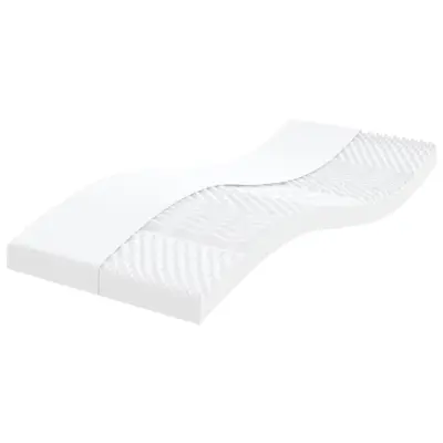 vidaXL Vzmetnica iz pene bela 80x200 cm 7-conska trdota 20 ILD