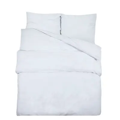 vidaXL Posteljnina bela 200x200 cm lahka mikrovlakna