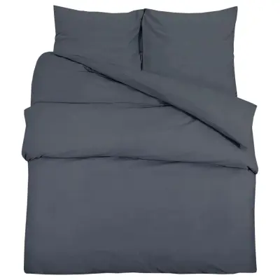 vidaXL Posteljnina antracit 240x220 cm lahka mikrovlakna