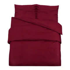 vidaXL Posteljnina bordo 260x240 cm bombaž