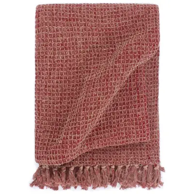 vidaXL Odeja iz bombaža 220x250 cm bordo