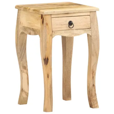 vidaXL Nočna omarica 28x28x46 cm trden mangov les