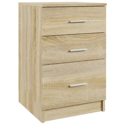 vidaXL Nočna omarica sonoma hrast 40x40x63 cm konstruiran les