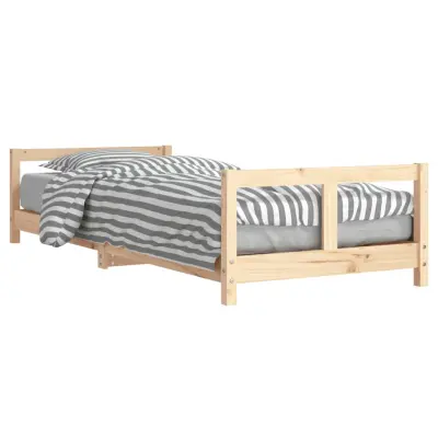 vidaXL Otroški posteljni okvir 80x200 cm trdna borovina