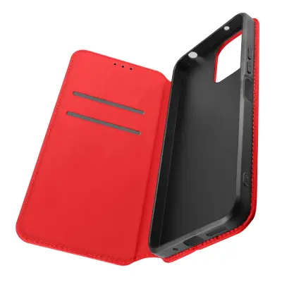 Ovitek za denarnico Xiaomi Redmi 12, podpora za video - klasicna izdaja rdeca