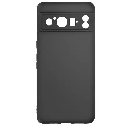 Mehka silikonska torbica za Google Pixel 8 Pro, klasicna crna torbica
