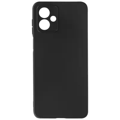 Mehak silikonski ovitek Motorola Moto G14, klasicni ovitek crn