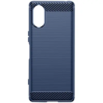 Mehka torbica Sony Xperia 5 V, Midnight Blue Carbon Effect - Classic Carb