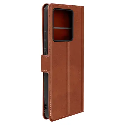 Flip Wallet Case, serija Vintage Brown str. Xiaomi 13T in 13T Pro