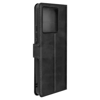Flip Wallet Case, serija Vintage Black str. Xiaomi 13T in 13T Pro