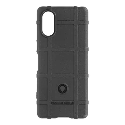 Ovitek za Sony Xperia 5 V, odporen proti udarcem, serija Rugged Shield - crna