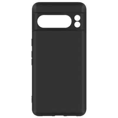 Silikonski ovitek mehak na dotik za Google Pixel 8 Pro, zapestni trak, serija Fast Cover Black