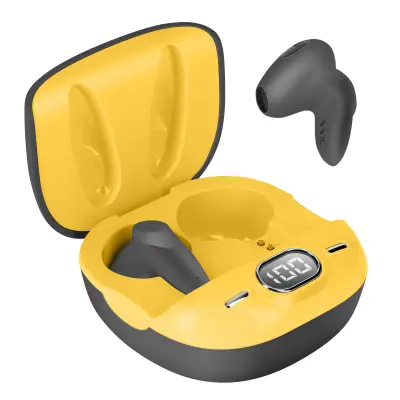 Brezžicne slušalke Bluetooth, komplet za prostorocno telefoniranje, upravljanje na dotik, LinQ - crna/rumena