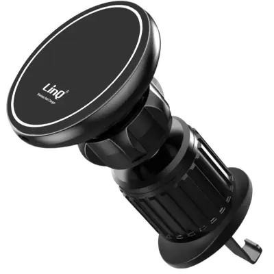 Magnetno držalo za avto 15 W Air Vent, vrtljivo, LinQ - crno