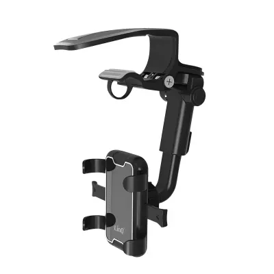 Avtomobilsko držalo za pametni telefon LinQ, sencnik in nosilec za armaturno plošco – crn