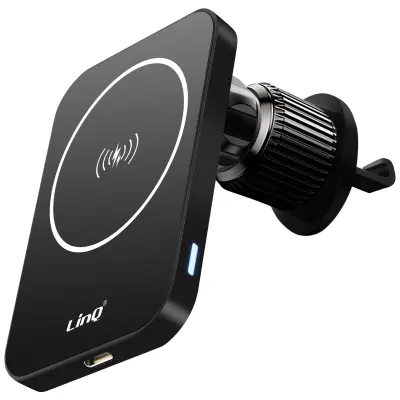 MagSafe avtomobilsko držalo 15 W Air Vent, vrtljivo, LinQ - crno