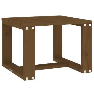 vidaXL Vrtna stranska mizica medeno rjava 40x38x28,5 cm trdna borovina