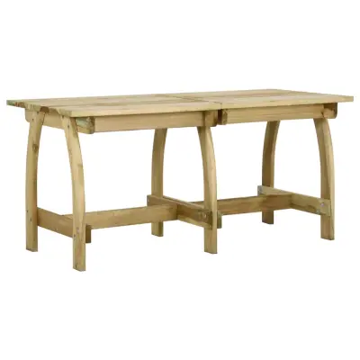 vidaXL Vrtna miza 160x74x75 cm impregnirana borovina