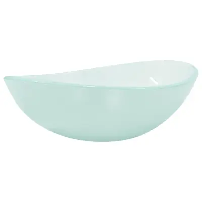 vidaXL Umivalnik kaljeno steklo 54,5x35x15,5 cm mat