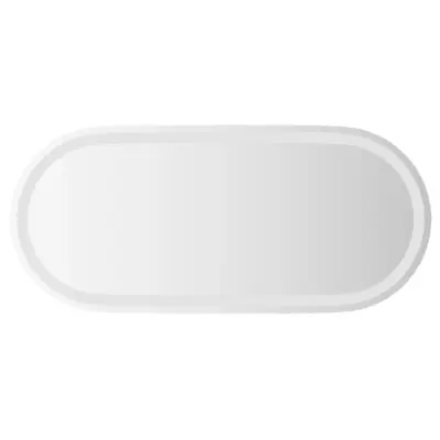 vidaXL LED kopalniško ogledalo 80x35 cm ovalno