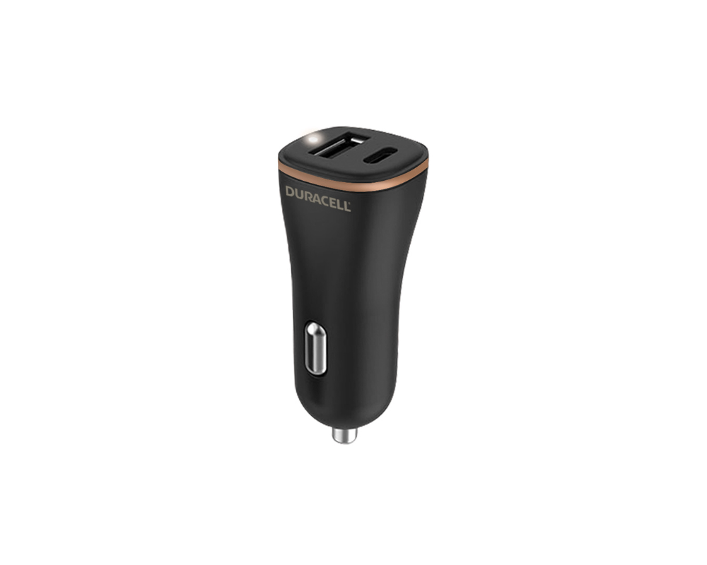 Duracell 27 W USB-A + USB-C avtomobilski polnilnik