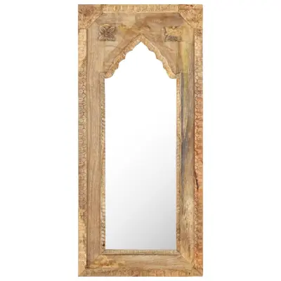 vidaXL Ogledalo 50x3x110 cm trden mangov les