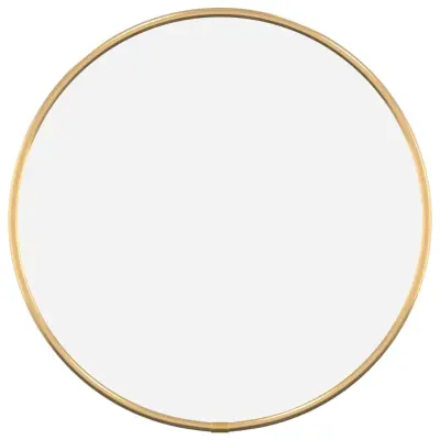 vidaXL Stensko ogledalo zlate Ø 20 cm okroglo