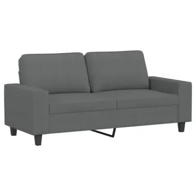 vidaXL Dvosed temno siv 140 cm blago
