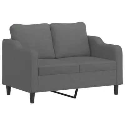 vidaXL Dvosed temno siv 120 cm blago