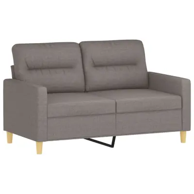 vidaXL Dvosed taupe 120 cm blago