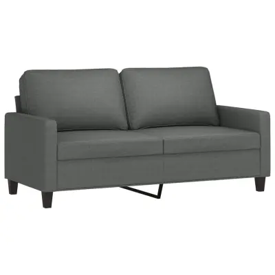 vidaXL Dvosed temno siv 140 cm blago