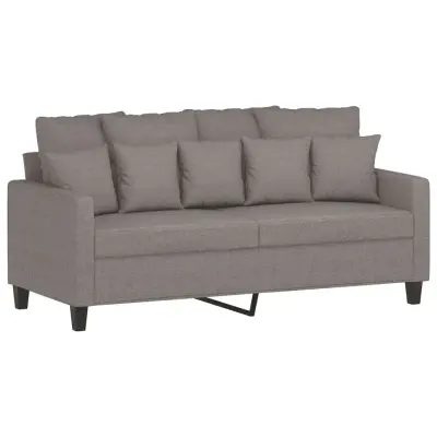 vidaXL Dvosed taupe 140 cm blago
