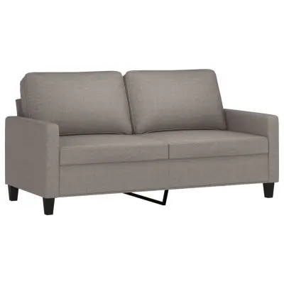 vidaXL Dvosed taupe 140 cm blago