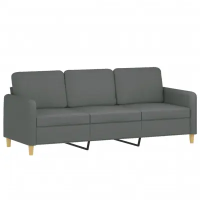 vidaXL Trosed svetlo siv 180 cm blago