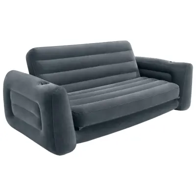 Intext Raztegljiv stol 203x231x66 cm temno siv