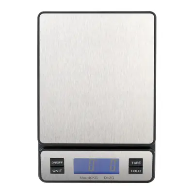 Profesionalna elektronska tehtnica 2g-40kg / srebrna / inox