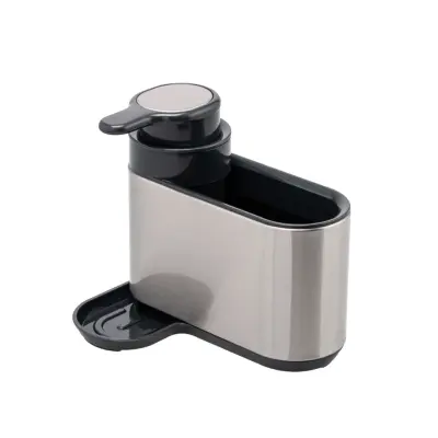 Organizator za pomivalno korito z dozirnikom 300ml / inox, plastika