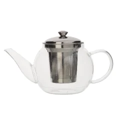 Čajnik s filtrom 600ml / steklo, inox