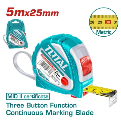 Jekleni merilni trak (meter) 5mx25mm (TMT126052ME)