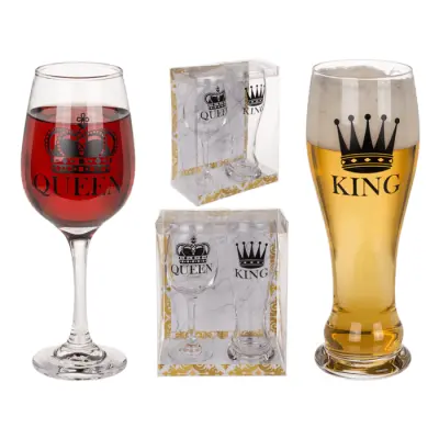 Set kozarcev  "King & Queen"