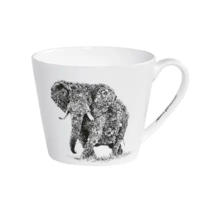 Skodelica za belo kavo Ferlazzo - slon / 450ml / porcelan
