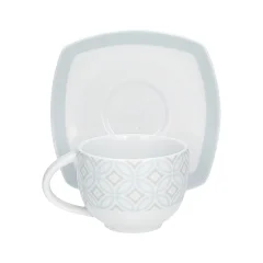Set skodelica za čaj s podstavkom Energy Rewind 200ml / 6 kos / porcelan