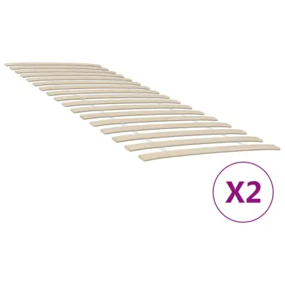 vidaXL Letveno posteljno dno s 34 letvicami 2 kosa 70x200 cm